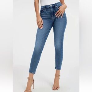 Good American Good Legs Skinny Crop Jeans Womens 4 27 High Rise Stretch